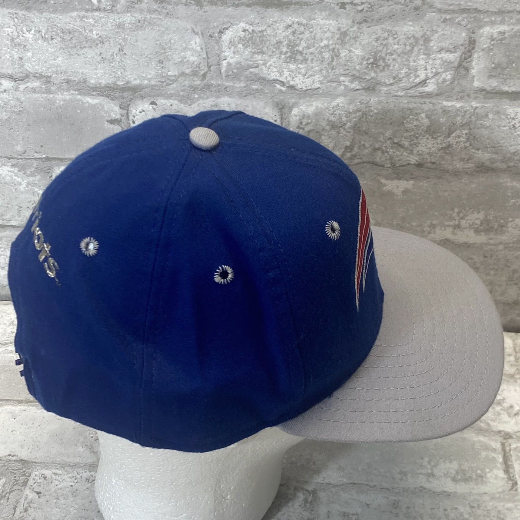 New Era VINTAGE New Era New England PATRIOTS Hat Cap Snapback Adjustable Red Unisex Adults 90s Sports Logo Made In USA Size ONE SIZE - 6 Thumbnail