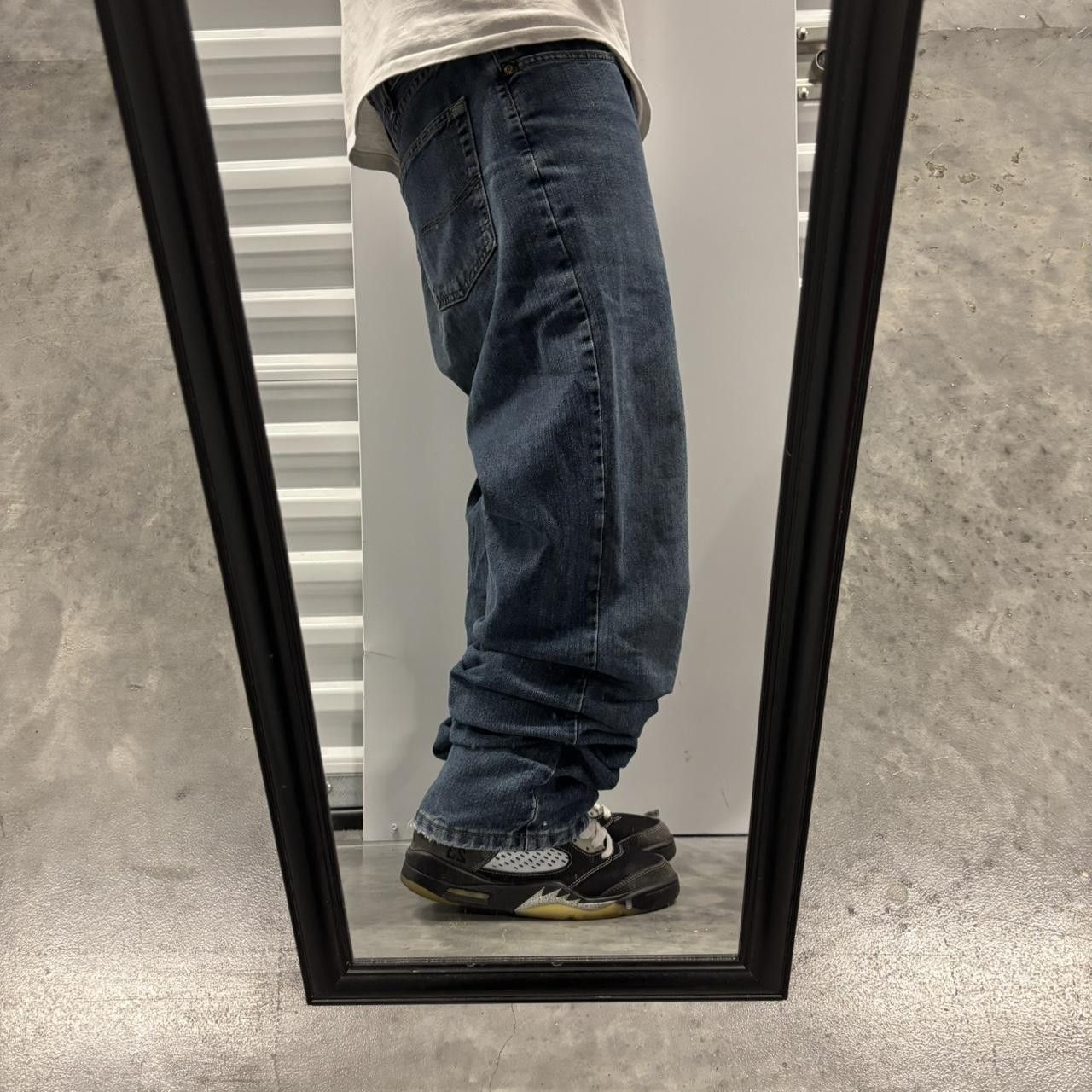Japanese Brand × Vintage Crazy Vintage Y2K/2000s Grunge Dark Wash Essential Denim Jeans! Size US 36 / EU 52 - 2 Thumbnail
