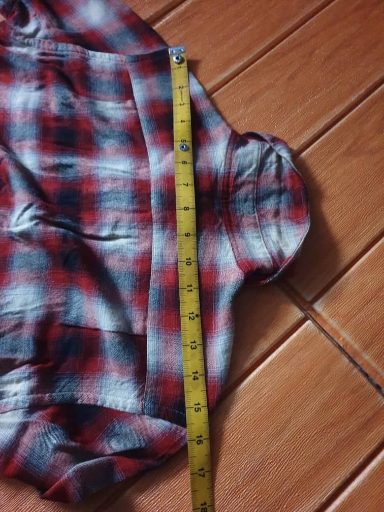 Polo Ralph Lauren 💥Polo Ralph Lauren Checkered Rayon Longsleeve shirt Size US XS / EU 42 / 0 - 12 Thumbnail