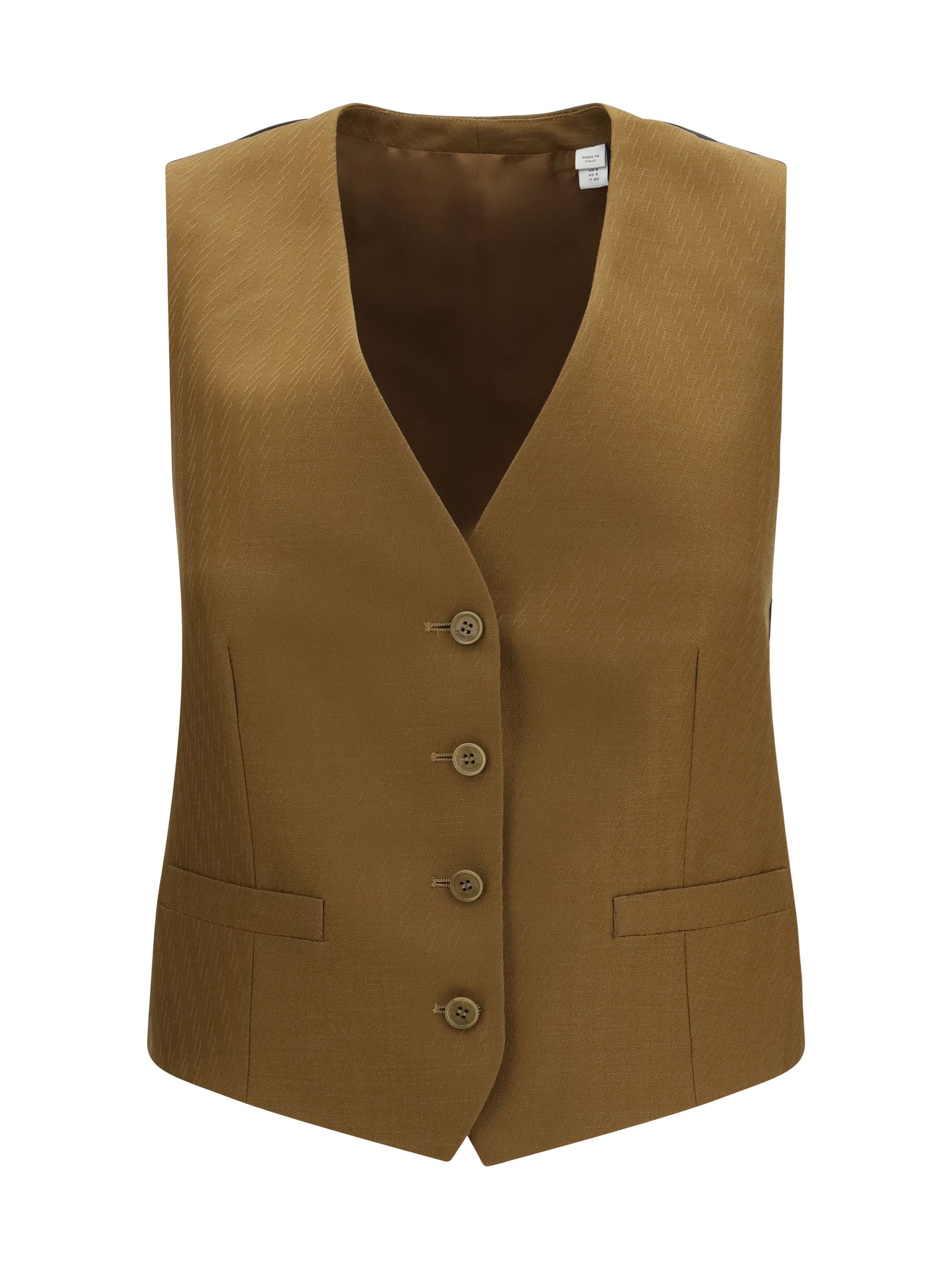 Burberry Textured wool and mohair sleeveless Vest Size S / US 4 / IT 40 - 1 Thumbnail
