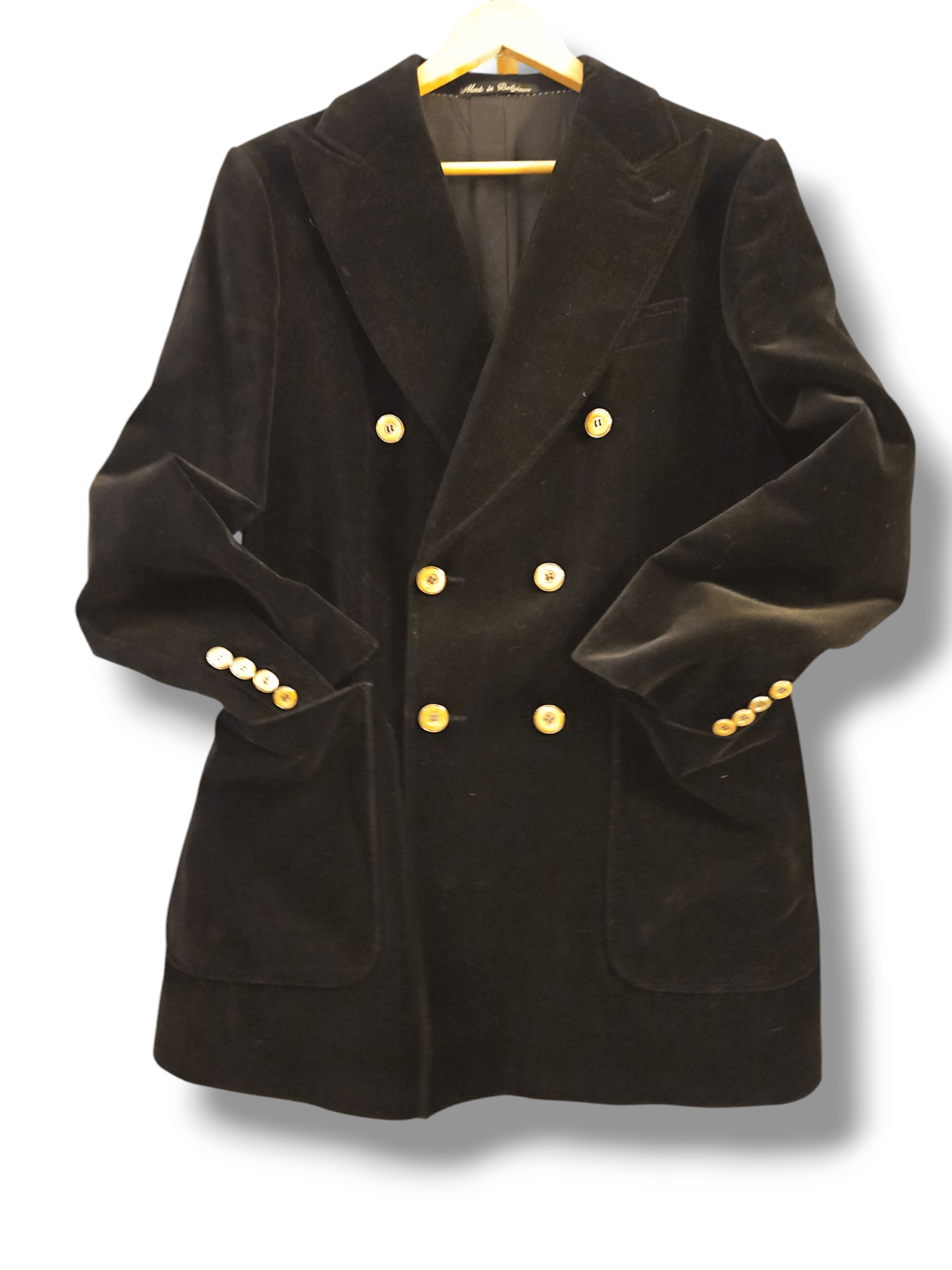 Van Gils Black Velvet Coat- by VAN GILS- Men's/sz. 36-38 (US) Size US M / EU 48-50 / 2 - 5 Thumbnail