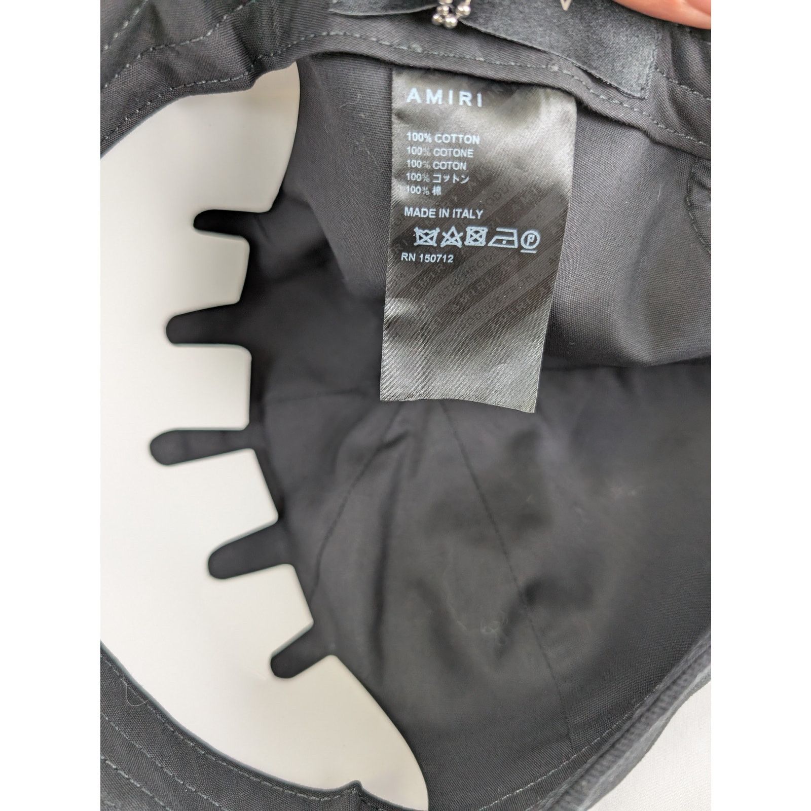 Amiri o1rshd1 Q:3 / Size: OS / Baroque Logo Dad Hat / Cap in Black Size ONE SIZE - 10 Thumbnail