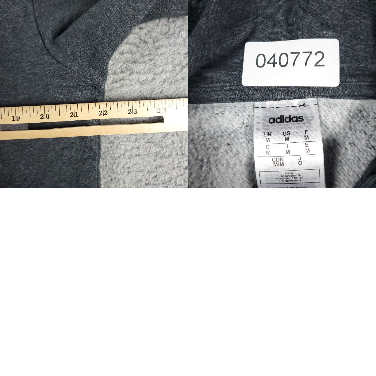 Adidas Vintage Adidas Hoodie Mens Medium Pullover Sweater Gray Logo Casual All Seasons Size US M / EU 48-50 / 2 - 8 Thumbnail