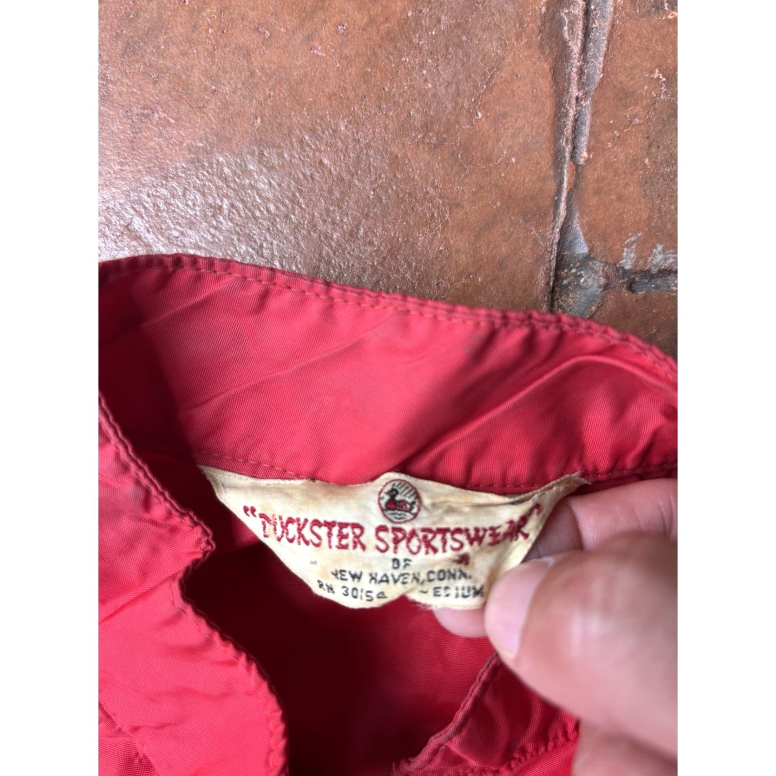 AQUA VINTAGE Duckster Sportswear Jacket Mens 60s Aqua Diver Zip Up Florida Medium Red Nylon Lining Full Zip Windbreaker 90s Outdoor Beach Localized Size US M / EU 48-50 / 2 - 2 Thumbnail