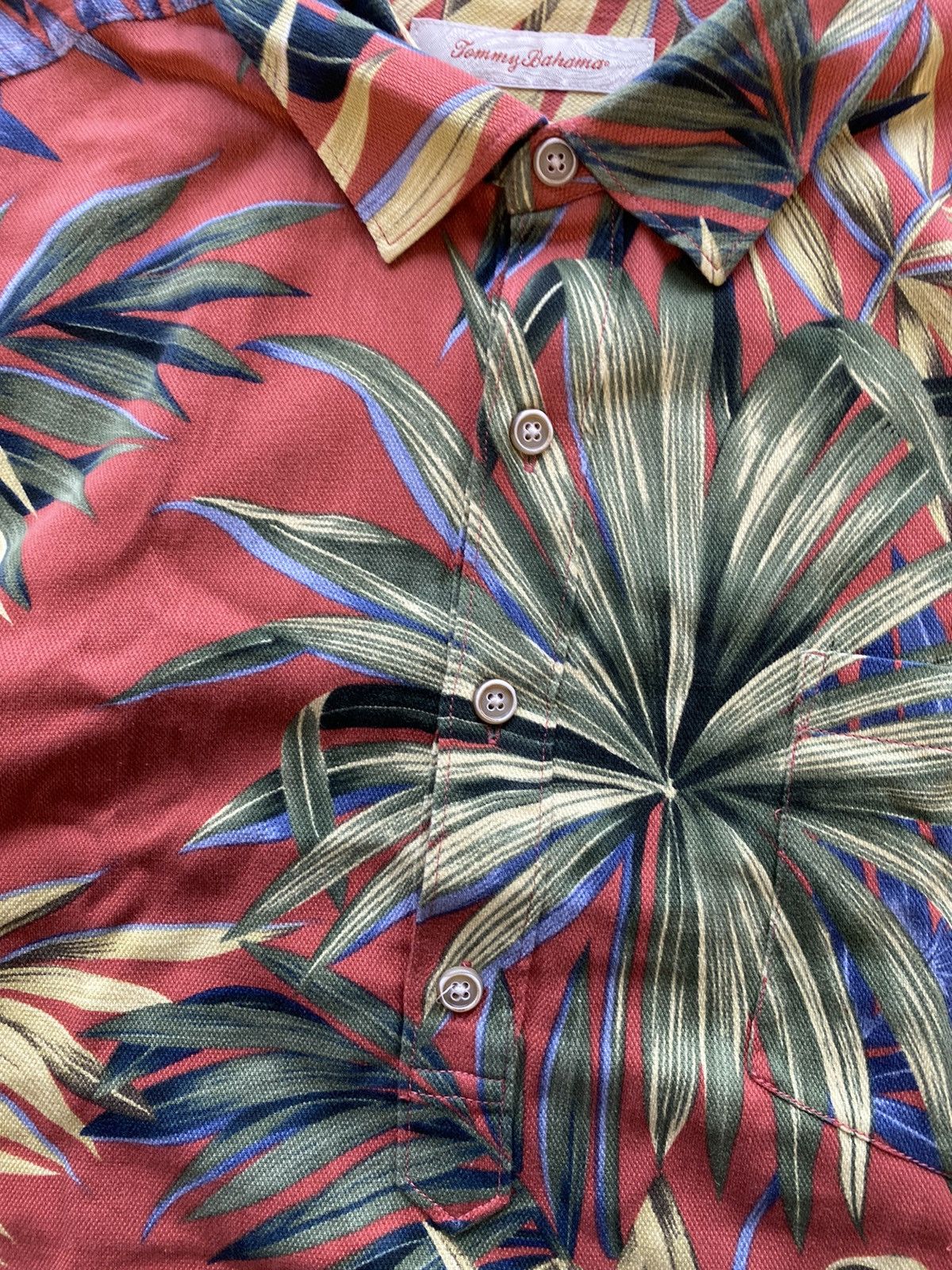 Tommy Bahama × Vintage Rare Tommy Bahama Hawaiian Floral Graphic Camp Shirt Silk Size US XL / EU 56 / 4 - 8 Thumbnail