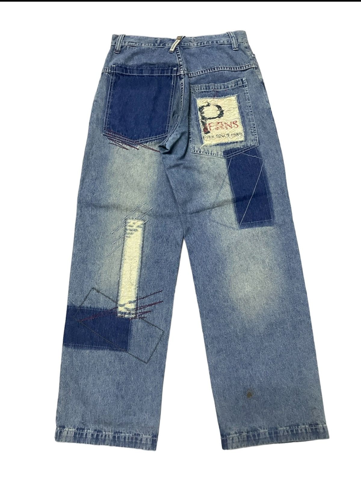 JNCO × Southpole Y2K Paco Baggy Massive Deconstructed Rap Hip Hop Jeans Denim Size US 30 / EU 46 - 2 Thumbnail