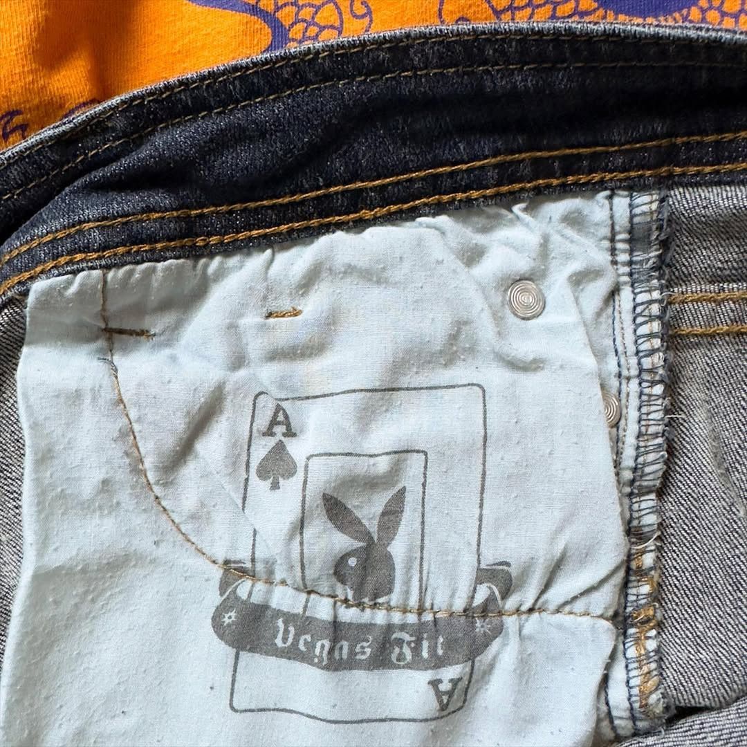 Playboy Upcycled “DRAGON POWER” Timberland Jeans Size 32" / US 10 / IT 46 - 7 Thumbnail