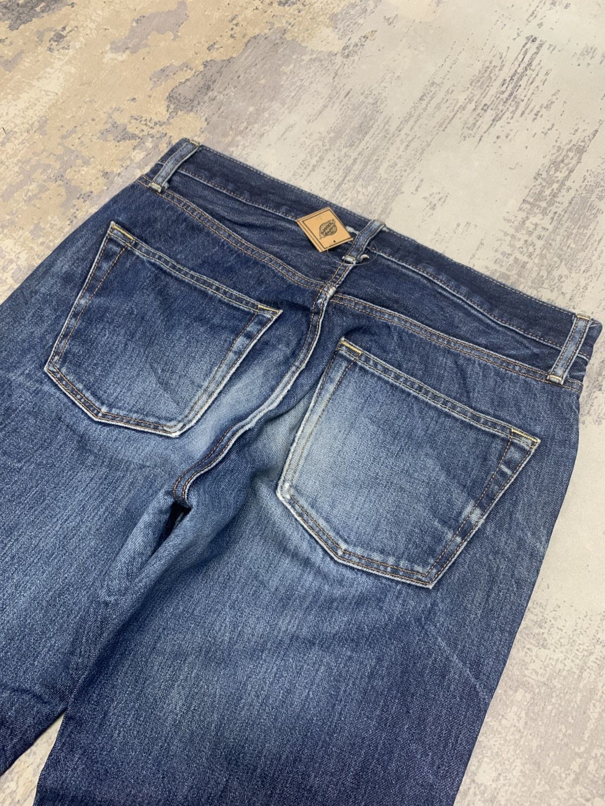 Japanese Brand Vintage Uniqlo Rusty Claw Mark Japanese Denim Jeans Size US 32 / EU 48 - 7 Thumbnail