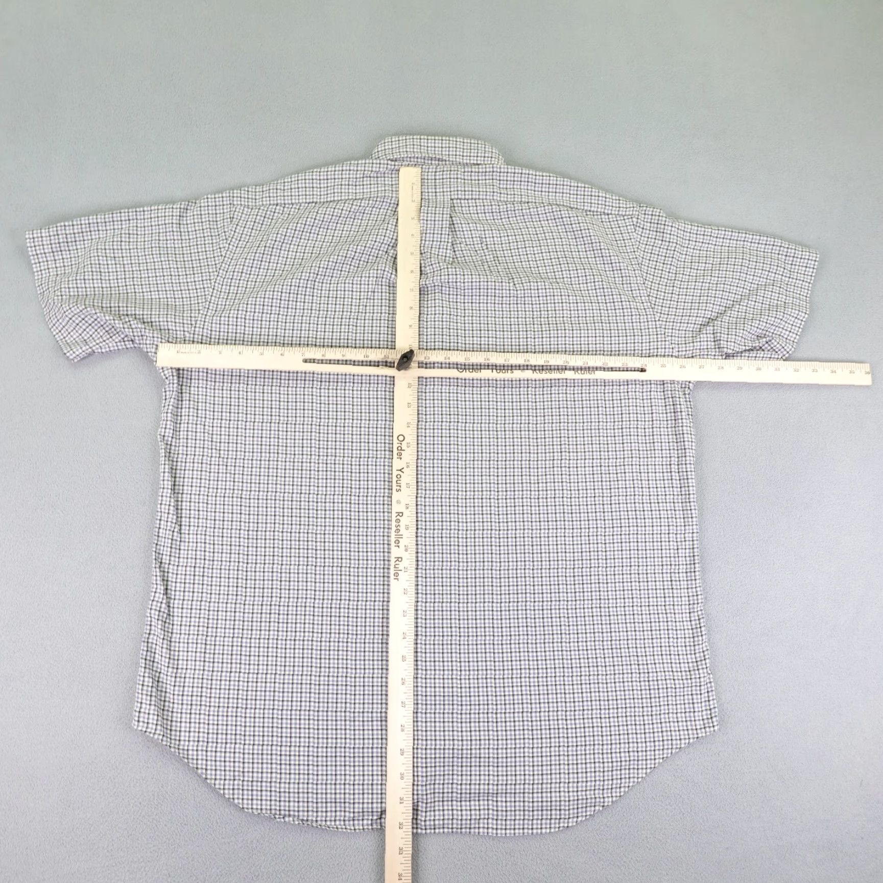 Ralph Lauren VINTAGE Ralph Lauren Button-Up Shirt Mens Large Blue Plaid Blake Pony Logo Short Sleeve Size US L / EU 52-54 / 3 - 5 Thumbnail