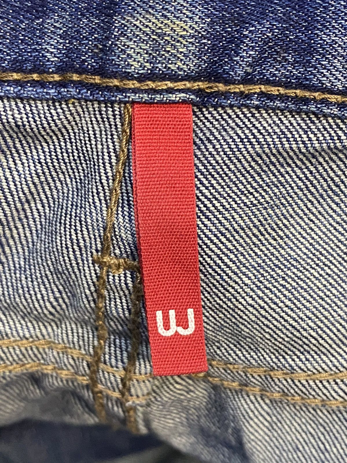 Japanese Brand Vintage Uniqlo UJ Faded Wash Distressed Loose Style Jeans Size US 36 / EU 52 - 11 Thumbnail