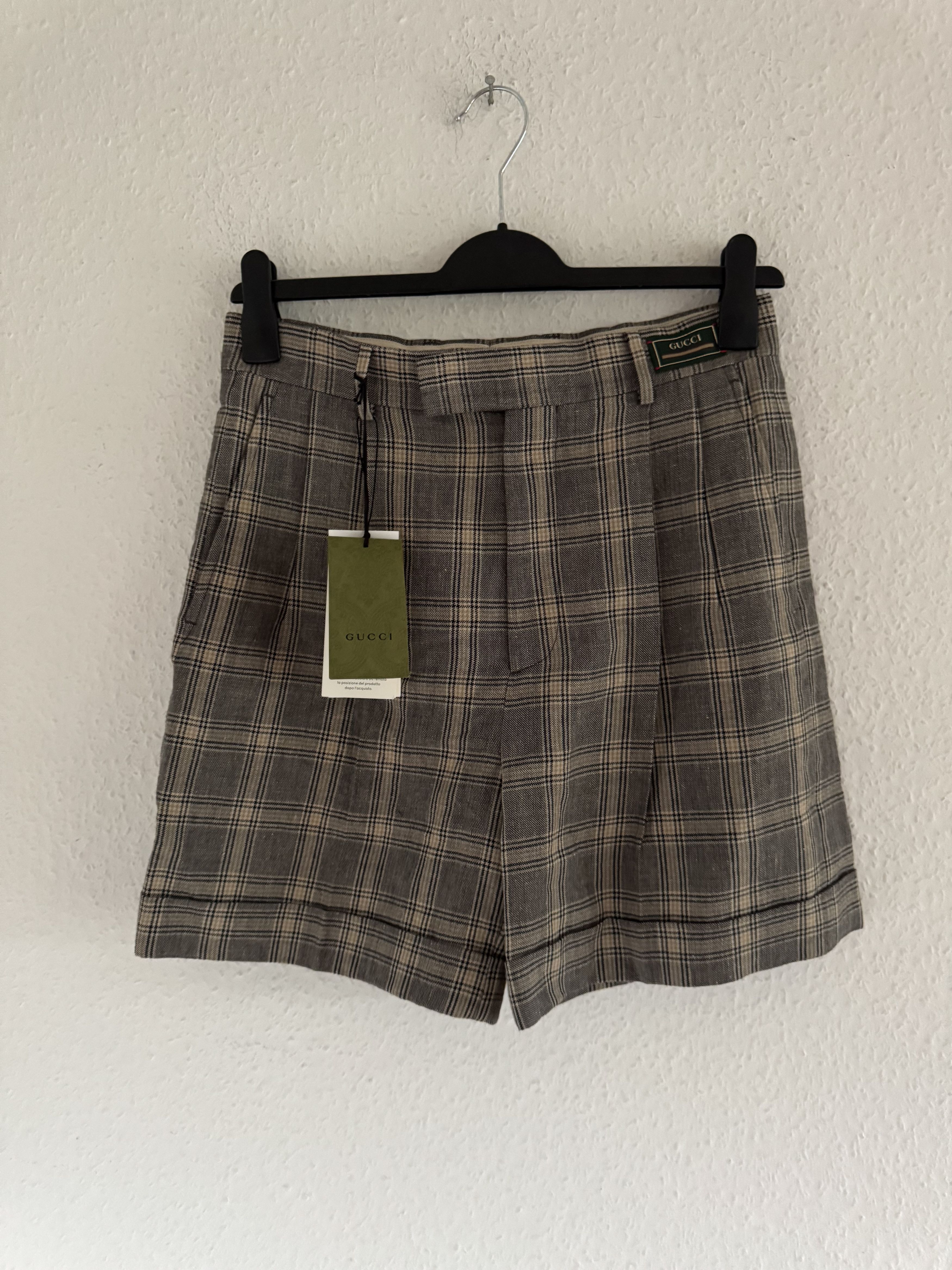 Gucci Prince of Wales Linen Short Size US 30 / EU 46 - 1 Thumbnail
