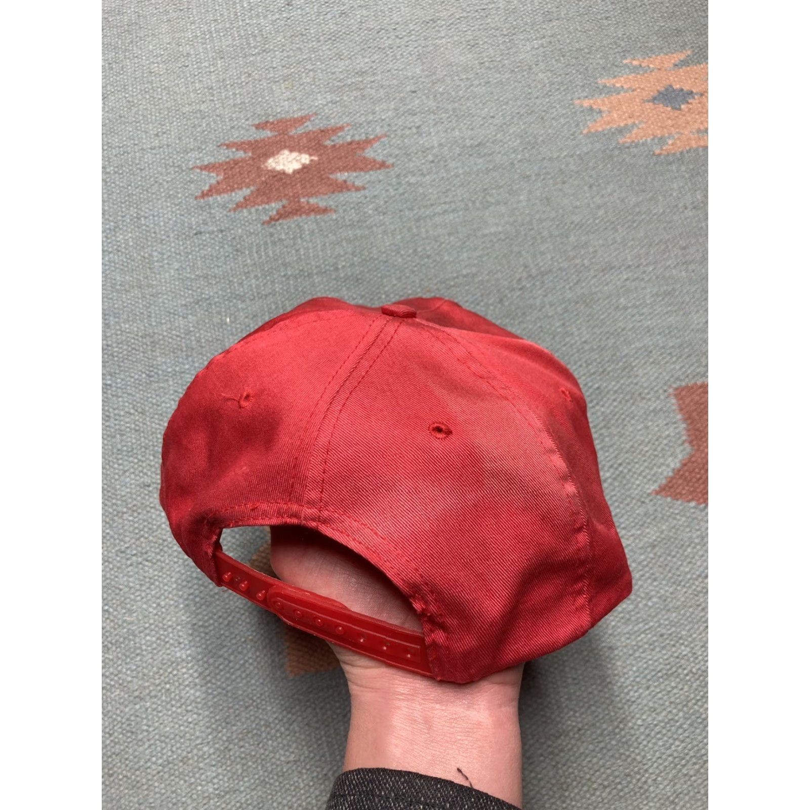 Vintage VINTAGE SnapBack Hat Cap 90s Red Men Adjustable Snapback Hytrin terazosin HCI capsules Drug Unclear Size ONE SIZE - 7 Thumbnail