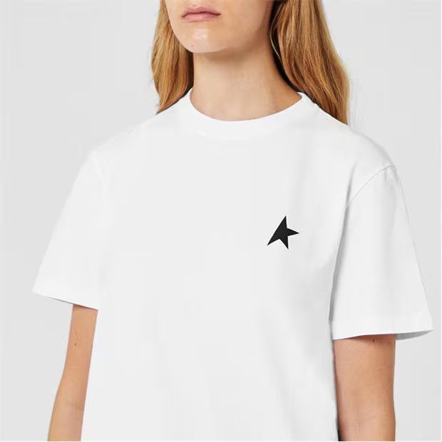 Golden Goose o1g2r1mq1024 Star Regular T-Shirt in White & Black Size L / US 10 / IT 46 - 4 Thumbnail