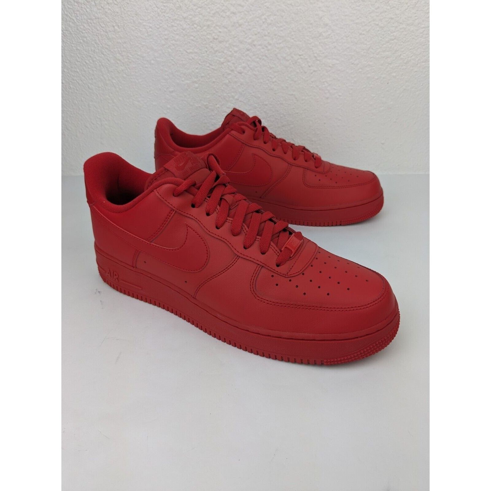 Nike Nike Air Force 1 Low 07 LV8 CW6999-600 Triple Red Mens Sz 12 Size US 12 / EU 45 - 1 Thumbnail