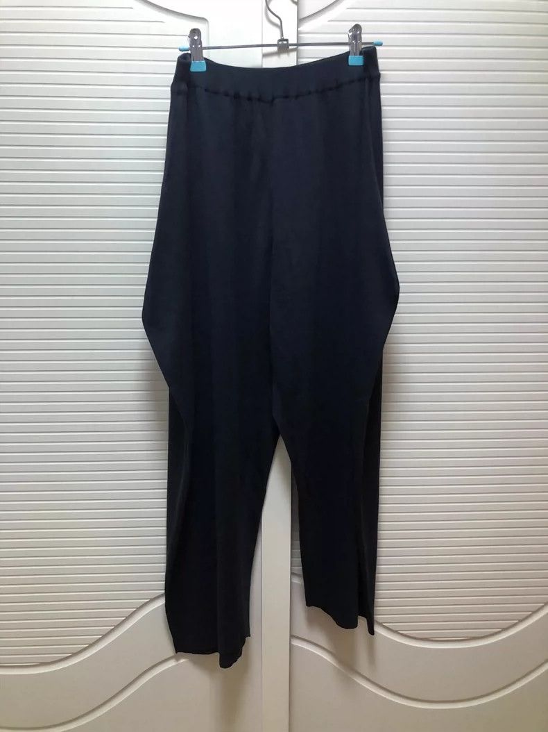 Issey Miyake Issey Miyake Black knitted irregular pants Size 25" / US 0 / IT 36 - 2 Thumbnail