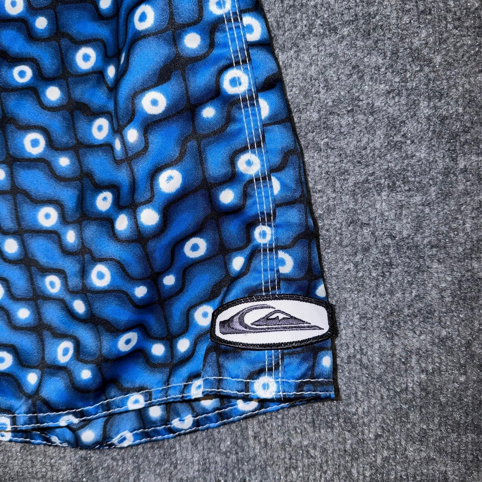 Quiksilver Quiksilver Blue Surf Board Shorts Mens LG VTG Y2K 90s Rare Size US 34 / EU 50 - 2 Thumbnail