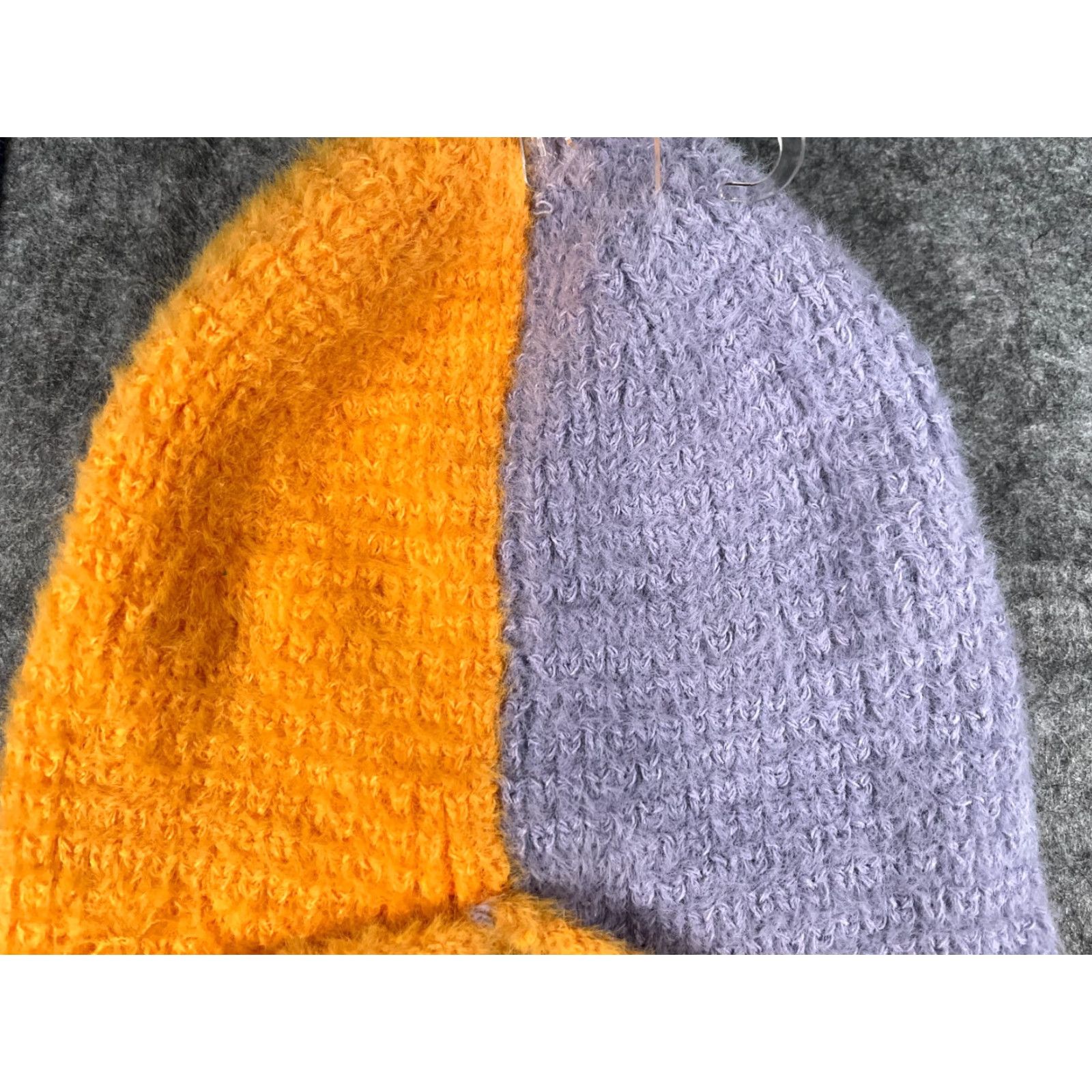 Vintage Wild Fable Beanie Women One Size Purple Orange Knit Nylon Polyester Blend NEW Size ONE SIZE - 3 Thumbnail