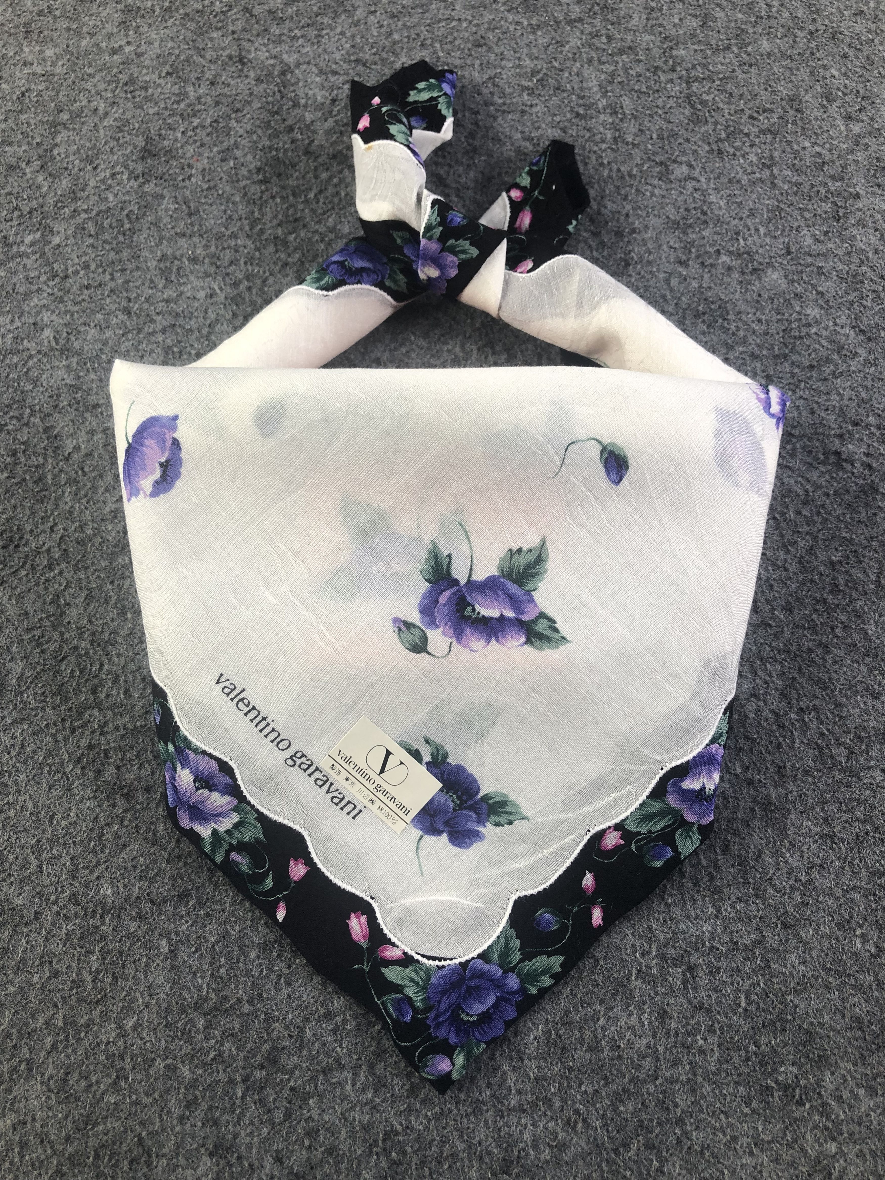 Valentino × Vintage Valentino Garavani Handkerchief / Bandana / Neckerchief Size ONE SIZE - 1 Thumbnail