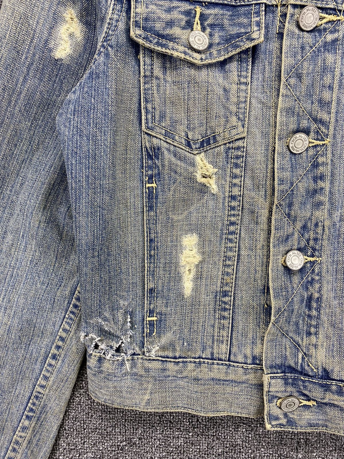 Japanese Brand Vintage Cecil McBee Distressed Style Denim Jacket Size M / US 6-8 / IT 42-44 - 6 Thumbnail