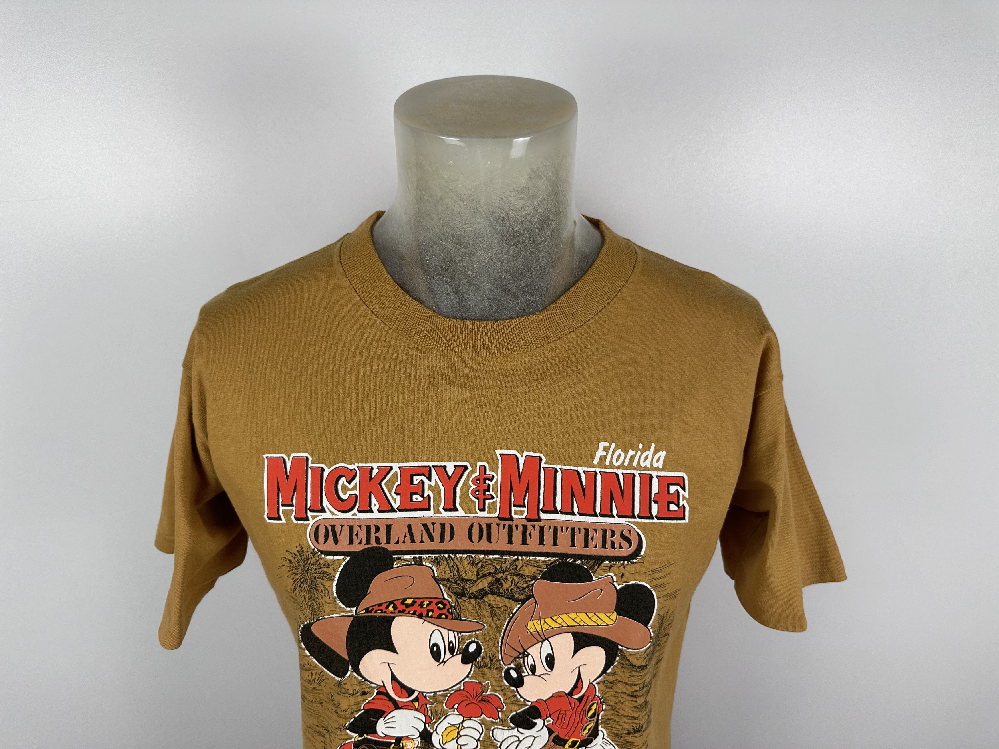 Disney × Mickey Mouse × Vintage Vintage Mickey Minnie Overland Disney 80’s T shirt USA Size US L / EU 52-54 / 3 - 2 Thumbnail
