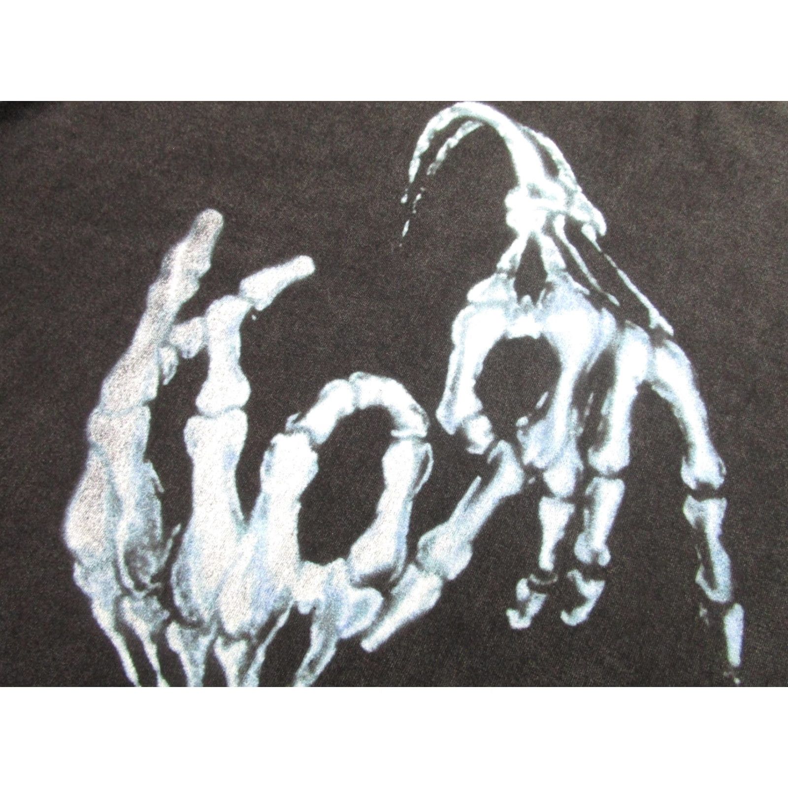 Vintage NEVSTUDIO Korn Shirt XL Black Graphic Tee Rock Skeleton Hands Mens Size US XL / EU 56 / 4 - 3 Thumbnail
