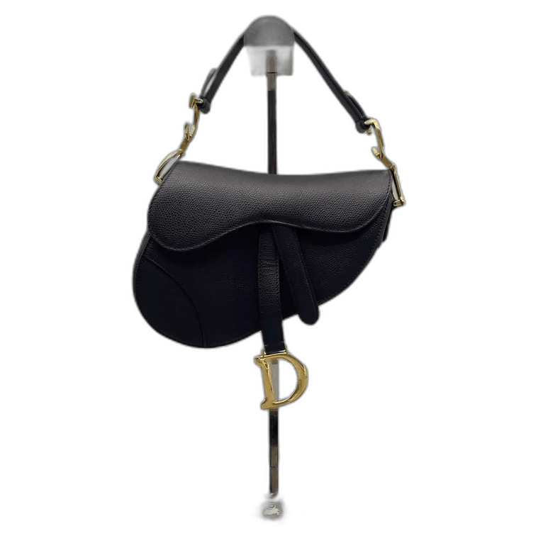 Dior Saddle Bag In Black Leather, Men's