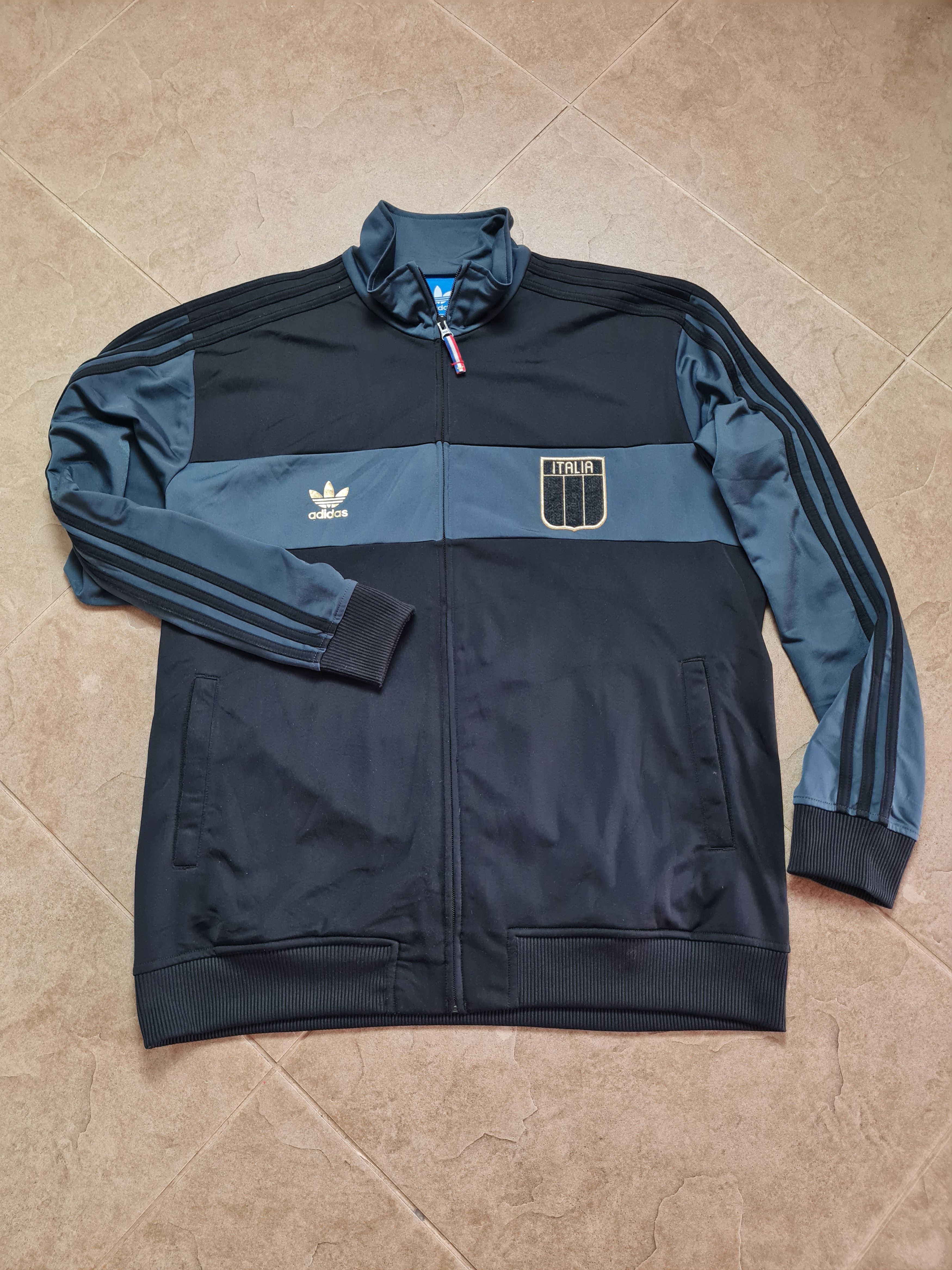 Adidas Vintage Adidas Originals Italy #7 Full Zip Jacket Track Top Size US XL / EU 56 / 4 - 8 Thumbnail