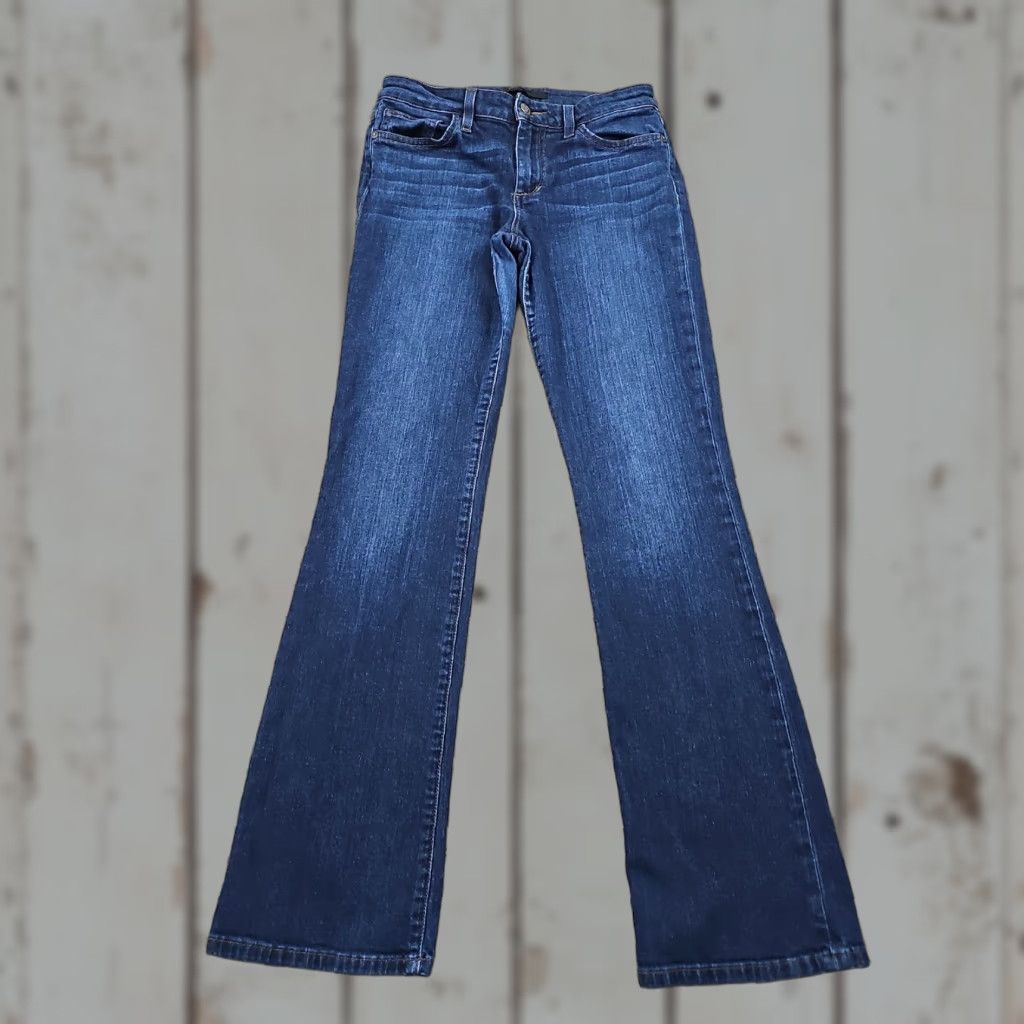 Vintage Joes Jeans Womens Jeans Boot Cut Low Rise Dark Wash Stretch Denim Casual 28 24x31 Size 28" / US 6 / IT 42 - 1 Thumbnail