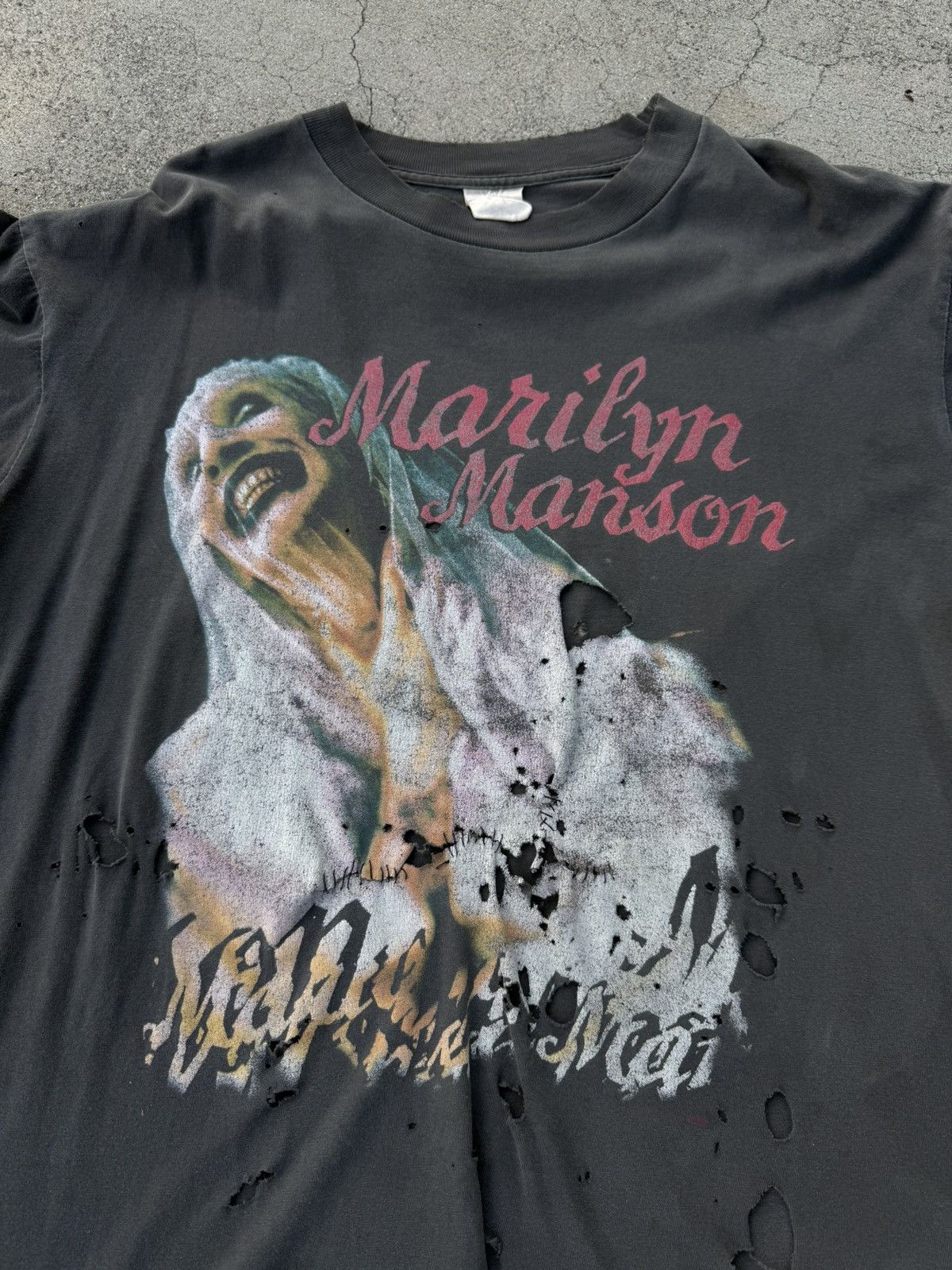 Other Vintage Marilyn Manson Tee Size US XL / EU 56 / 4 - 3 Thumbnail