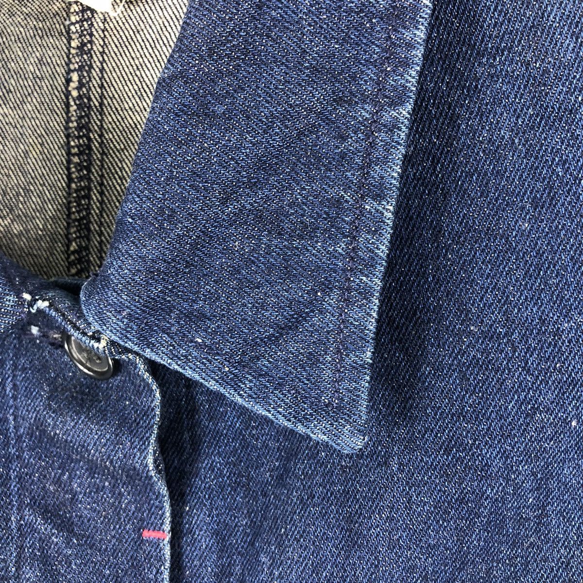 Japanese Brand Vintage 90's Denim Chore Jacket Workwear by Laseduire 405 Size US S / EU 44-46 / 1 - 8 Thumbnail