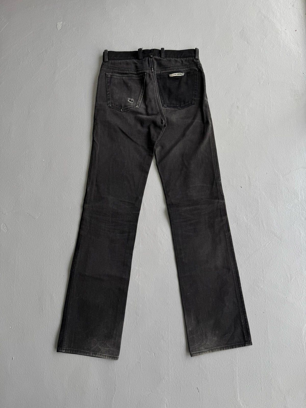 Chrome Hearts Vintage Chrome Hearts Fleur Knee Denim Flared Pants Size 28" / US 6 / IT 42 - 4 Thumbnail