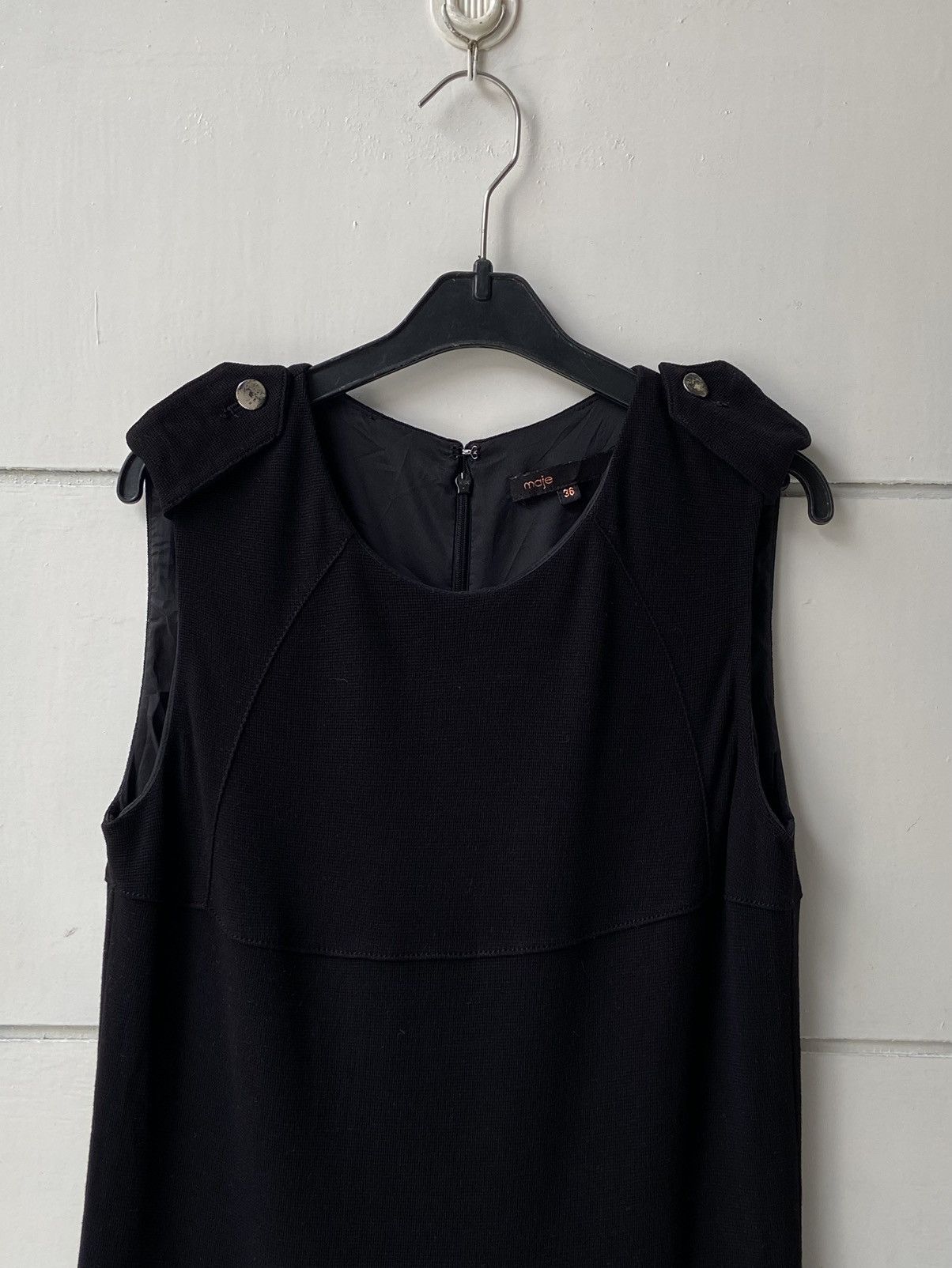 MAJE Black Midi Dress