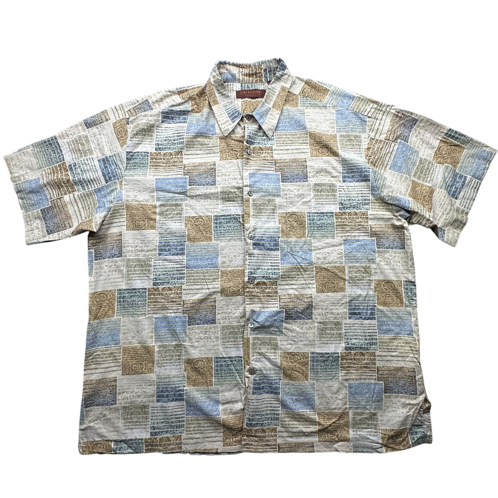 Tori Richard Tori Richard Honolulu Hawaiian Button Shirt Mens 2XL Blue Size US XXL / EU 58 / 5 - 1 Thumbnail