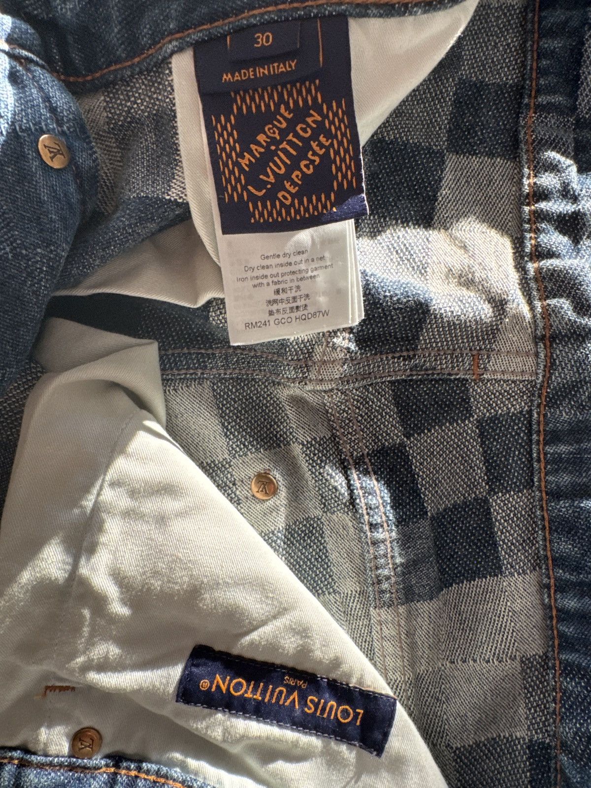 Louis Vuitton Louis Vuitton Damier Denim Skate Pants Size US 30 / EU 46 - 5 Thumbnail