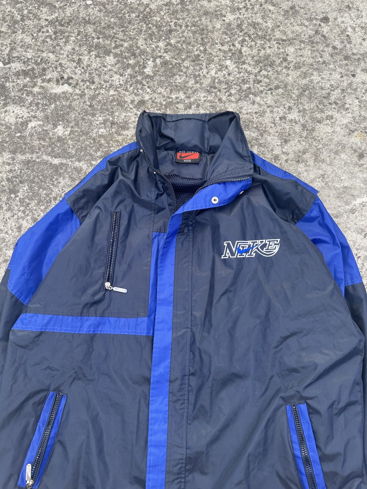 Nike × Vintage Nike Logo Back Jacket Streetwear Rare Casual Vintage 2XL Size US XXL / EU 58 / 5 - 4 Thumbnail
