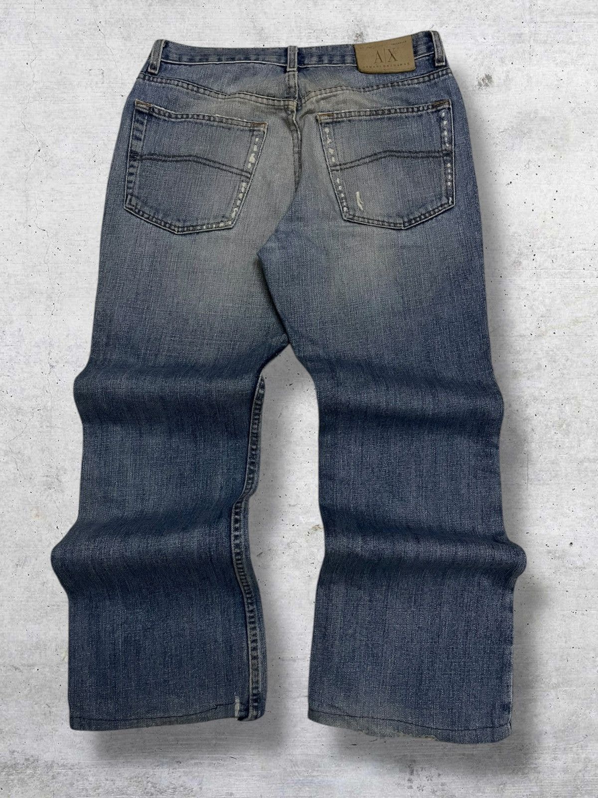 Armani Exchange VINTAGE OG ARMANI EXCHANGE 90S DESIGNER MUDWASH STYLE DENIM Size US 30 / EU 46 - 8 Thumbnail