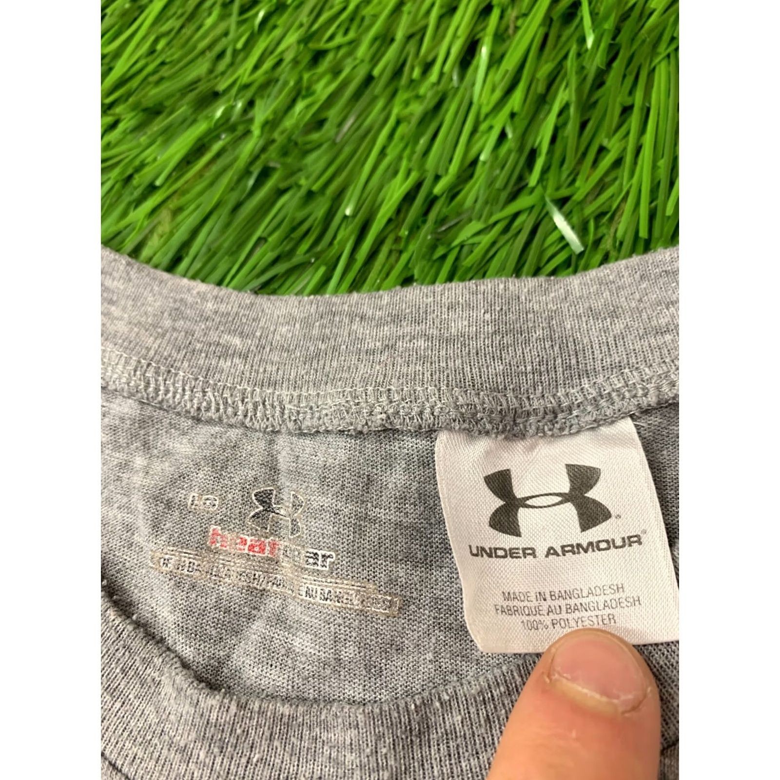 Under Armour Under Armour HeatGear Men T-Shirt Jersey Crew Neck Short Sleeve Gray XXXL? Size US L / EU 52-54 / 3 - 4 Thumbnail