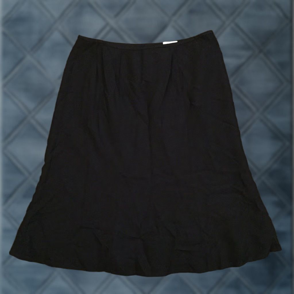 Vintage Le Suit Skirt Knee Length Black Lined Polka Dot Size 12 Women A-Line Regular Polyester Rayon Vintage No Dry Clean Only Pants? Size 34" / US 12 / IT 48 - 1 Thumbnail
