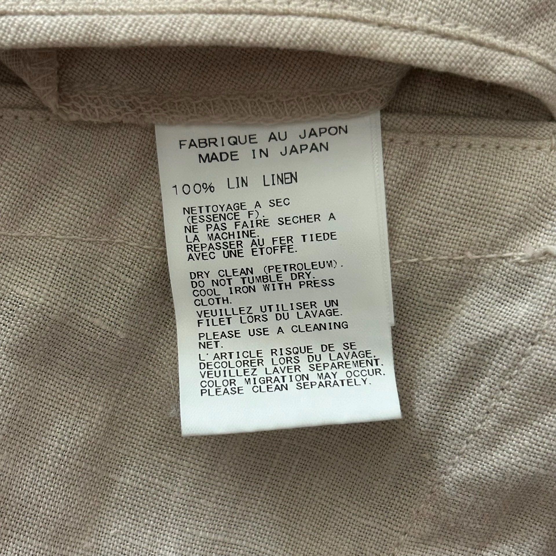 Yohji Yamamoto Yohji Yamamoto SS15 Pour Homme Ivory Linen Coat Size US M / EU 48-50 / 2 - 5 Thumbnail
