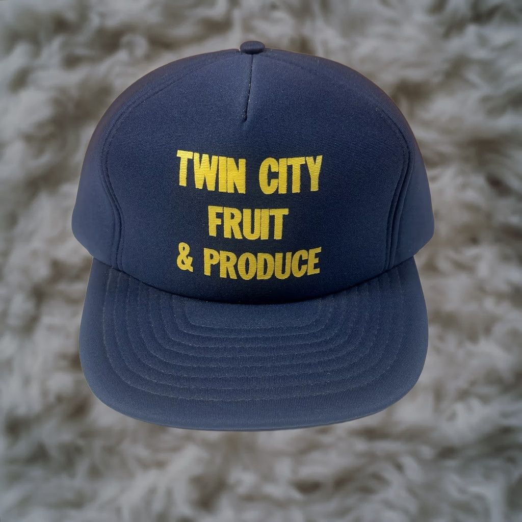 Vintage Vintage Wear Guard Twin City Fruit &Produce Adjustable Snapback Trucker Hat Cap Size ONE SIZE - 1 Thumbnail