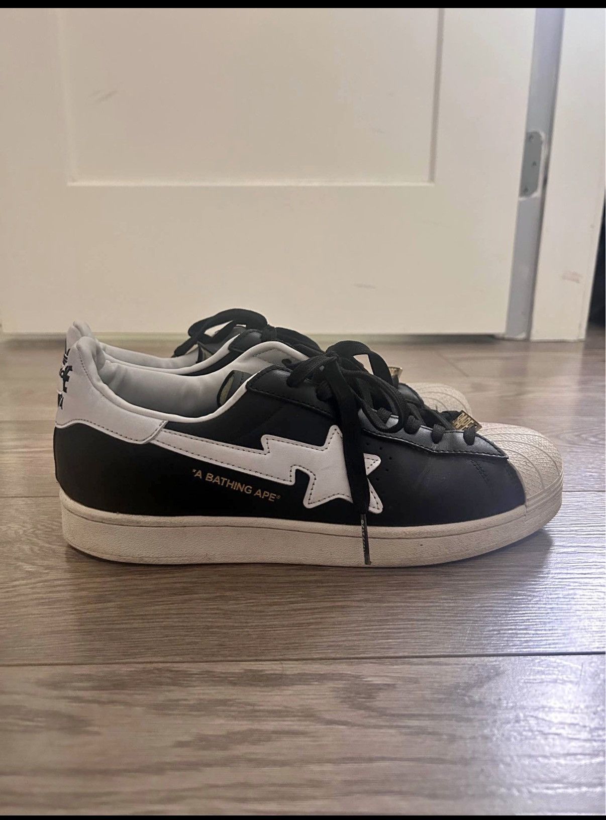 Adidas 2022 Bape x Adidas Superstar Size US 10 / EU 43 - 1 Thumbnail