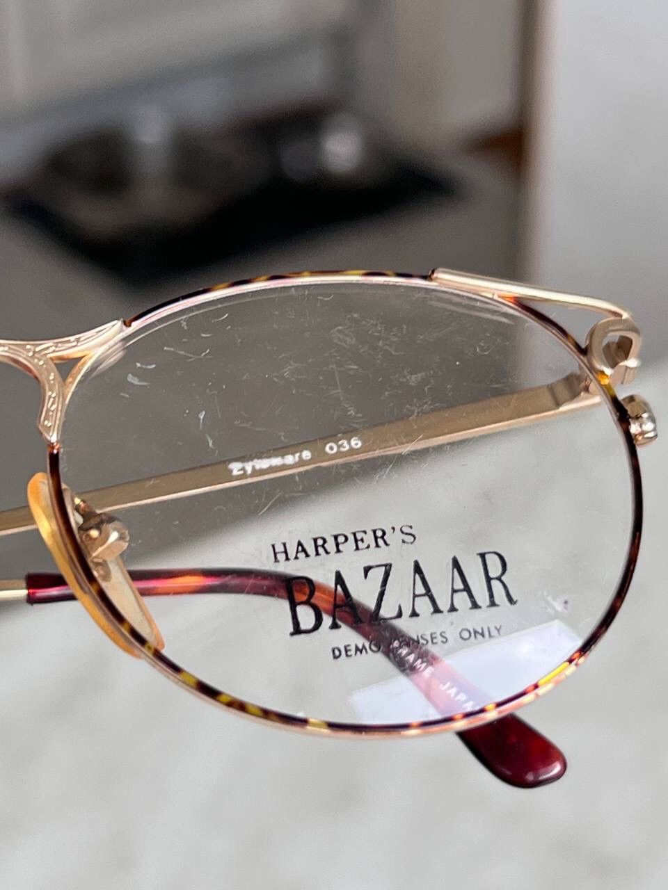 Japanese Brand Harper's Bazar eyeglasses Retro Frame Japan Made '90s Y2K Size ONE SIZE - 4 Thumbnail