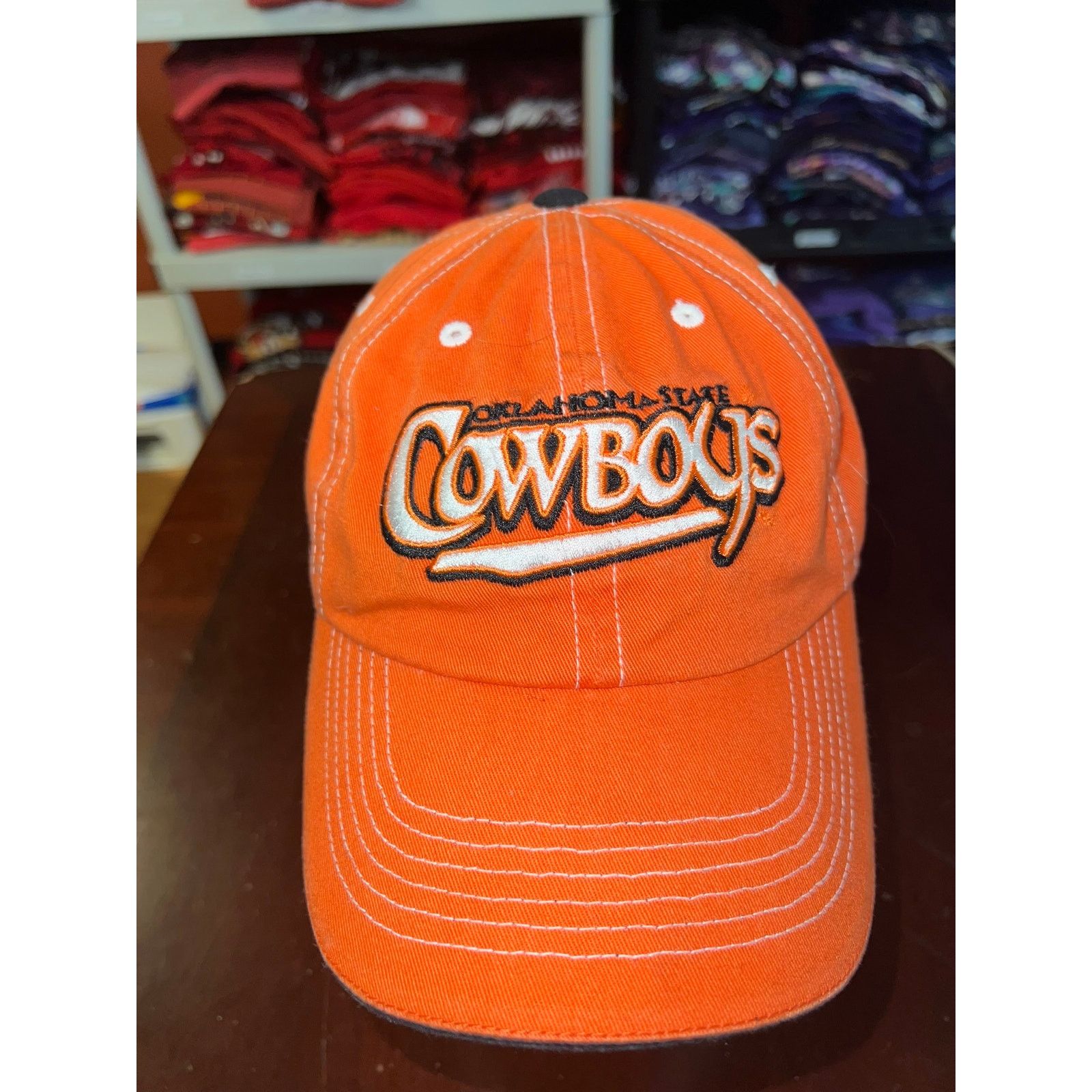 Vintage Oklahoma State Cowboys Hat OSU College Orange Cap Headwear Size ONE SIZE - 2 Thumbnail