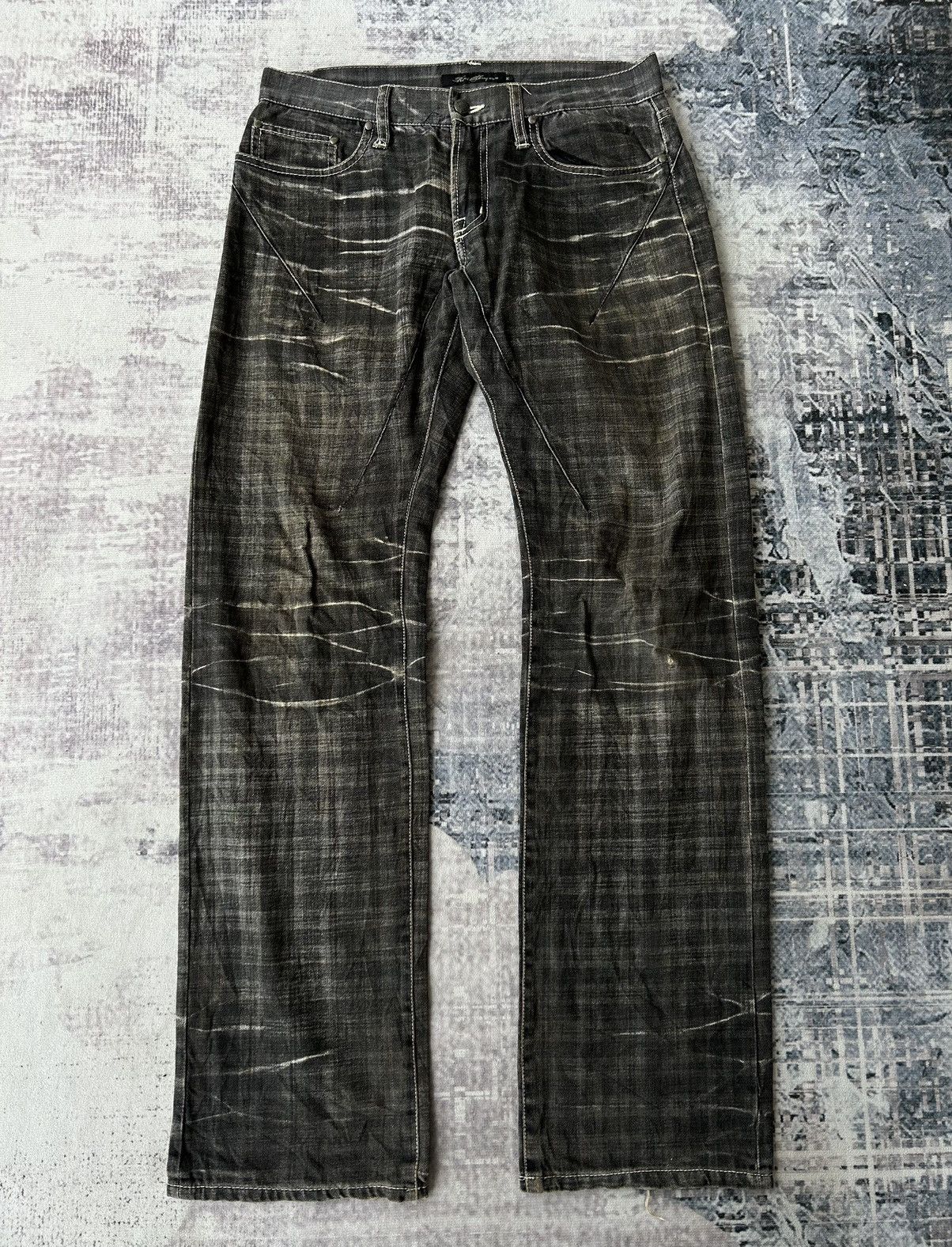 Japanese Brand Y2k Rock Punk Style Jeans Size US 31 - 2 Thumbnail