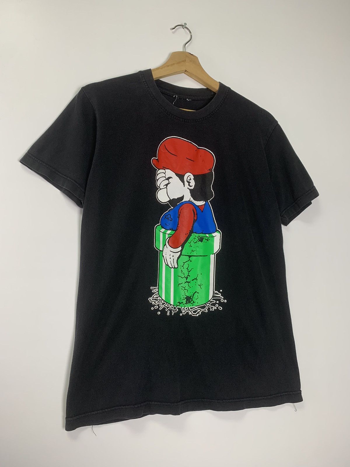 The Game × Vintage Vintage 90s Mario Fail T-shirt Size US S / EU 44-46 / 1 - 5 Thumbnail