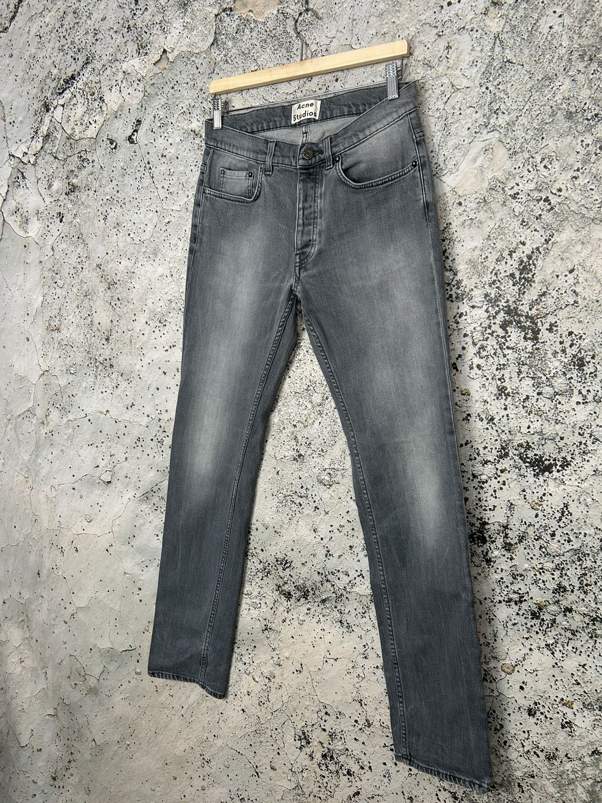 Acne Studios Acne Studios Roc Crab Grey Avant Garde Designer Denim Rare Size US 31 - 2 Thumbnail