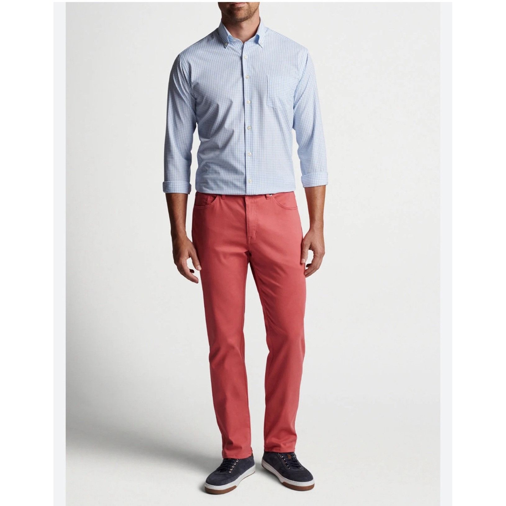 Peter Millar Peter Miller Ultimate Sateen Five-Pocket Pant - Puritan... S Size US 34 / EU 50 - 1 Thumbnail