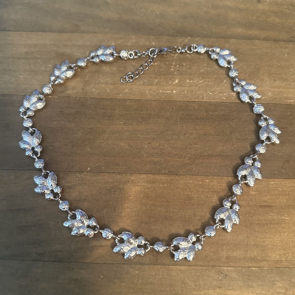 Other Rhinestone leaf link necklace Size ONE SIZE - 4 Thumbnail