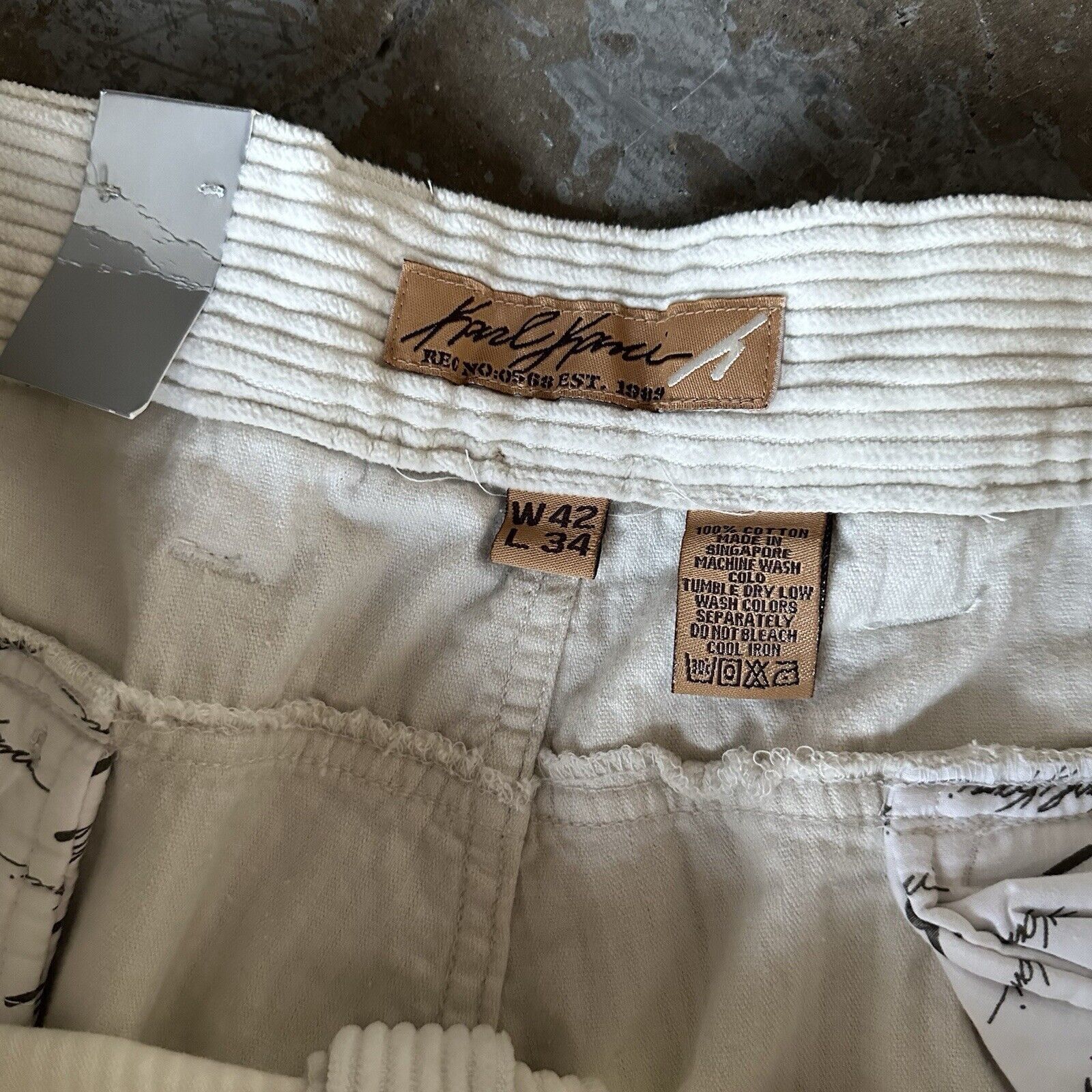 Fubu × Karl Kani × Pelle Pelle NWT Vintage 90s Y2K Karl Kani Oatmeal Corduroy Full Set XXL Size US XXL / EU 58 / 5 - 13 Thumbnail