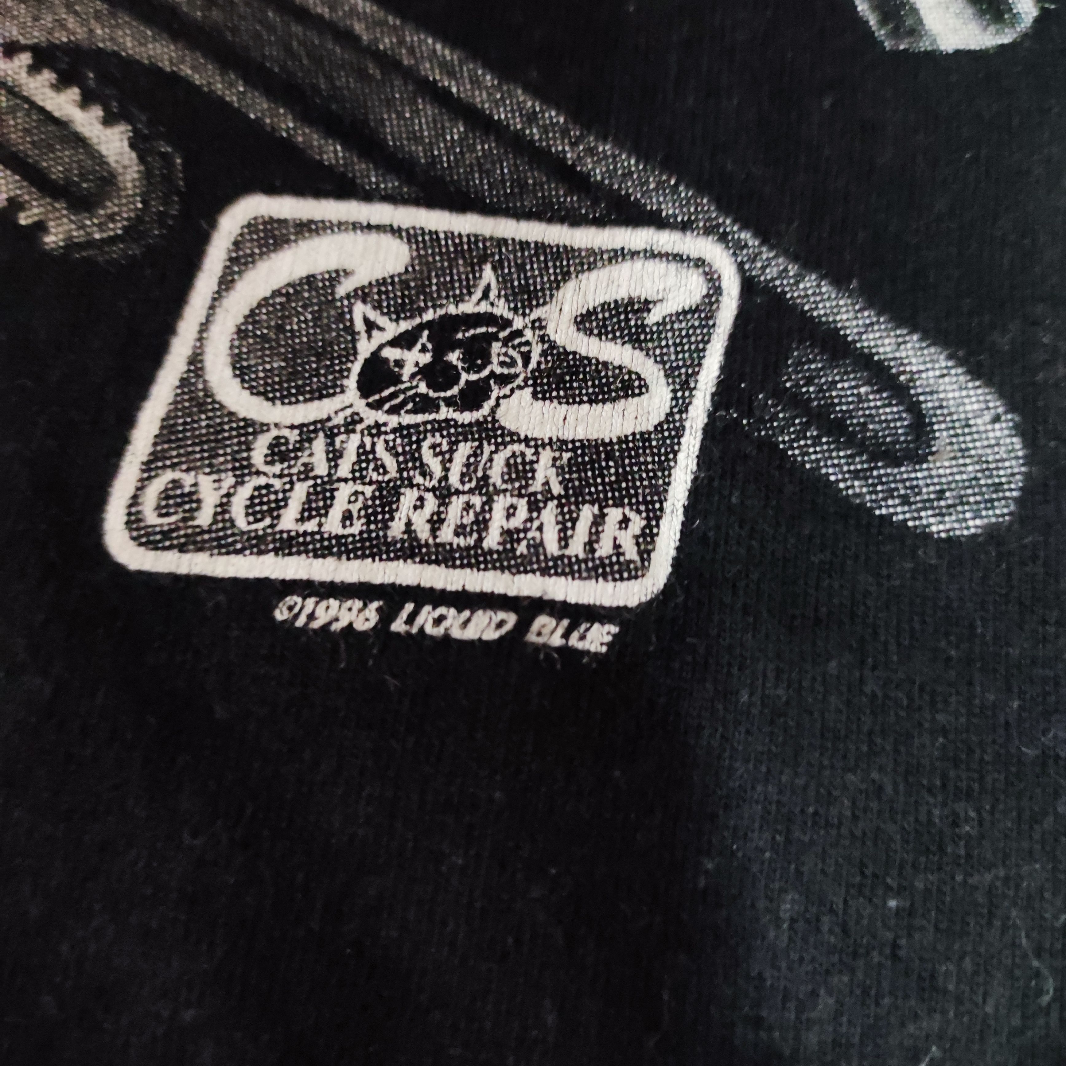 Liquid Blue × Vintage Vintage 90s Cats Suck Bulldog Biker T-Shirt Size US XL / EU 56 / 4 - 5 Thumbnail